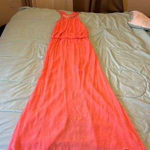 Coral dress